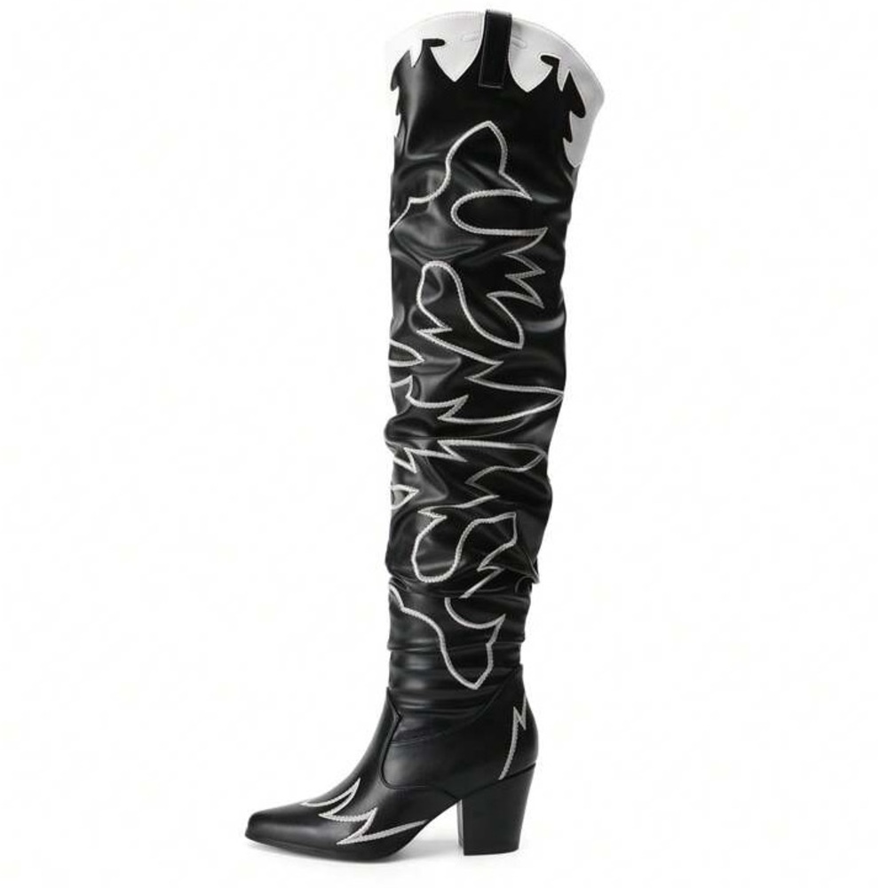 Cow Girl Western Oven The Knee Boots - Picture 5 of 8